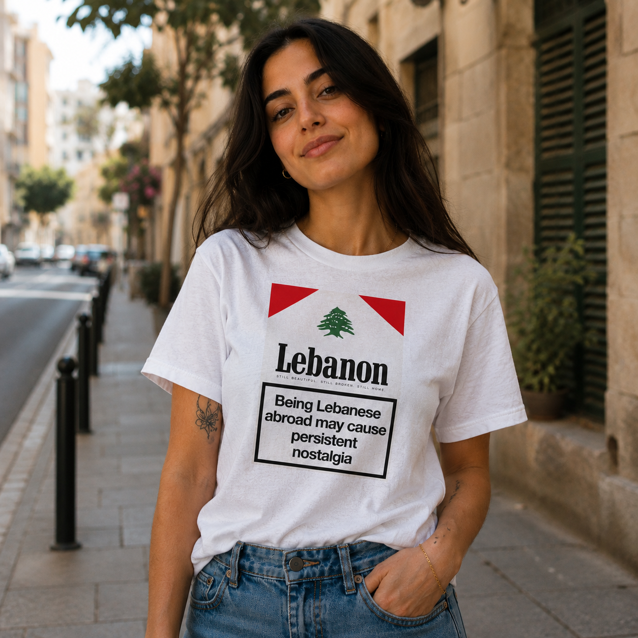 Persistent Nostalgia - Unisex white t-shirt